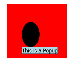 Pop-up com posicionamento relativo a uma elipse