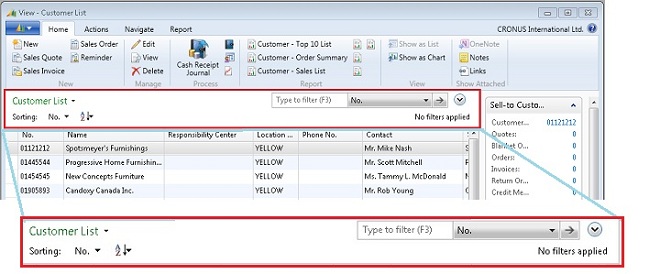 NAV_FilterPane_Featured RoleTailored client filter pane example