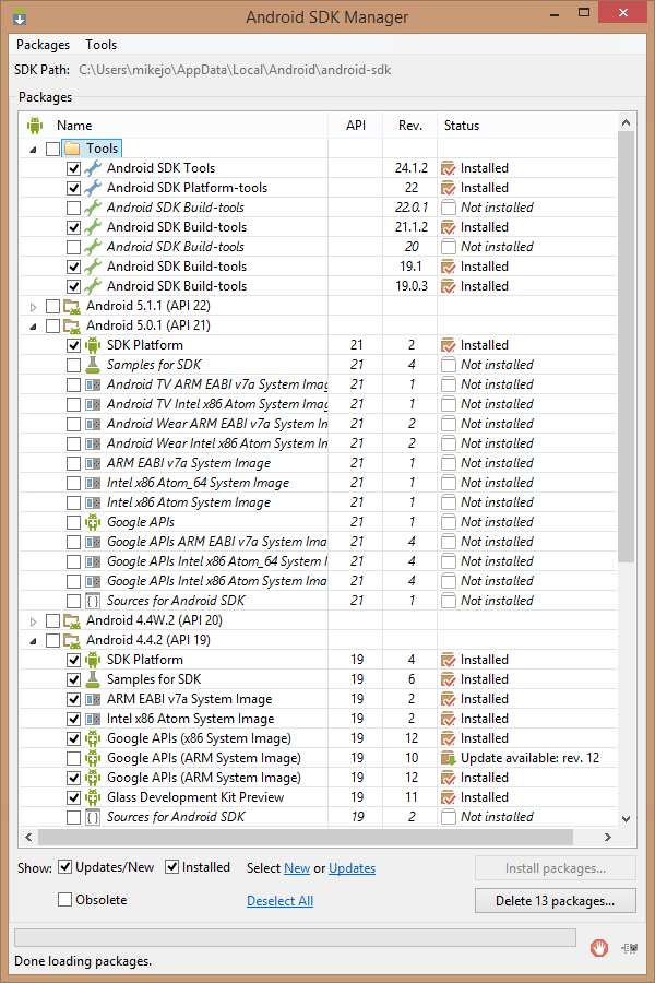 Cordova_SDK_Android_Packages