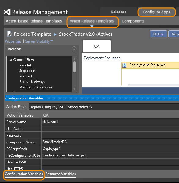 Configuration variables