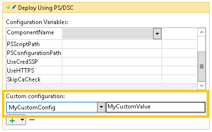 Create a custom configuration variable