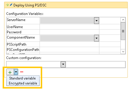 Configuration variable type