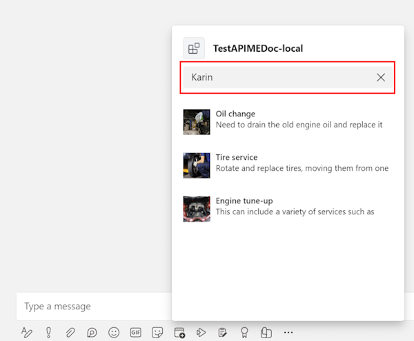 A captura de tela mostra que, no ícone de adição no menu de chat, os usuários podem invocar o aplicativo de extensão de mensagem exibido no menu de submenu.