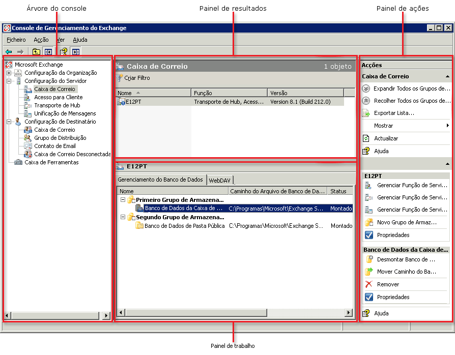 Exchange Server 2007 SP1 - Console de Gerenciamento do Exchange
