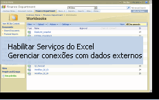 Imagem fixa de demo de vídeo dos Serviços do Excel