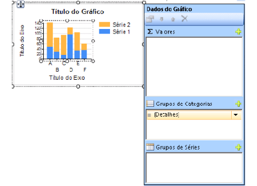 Gráfico com séries e categorias