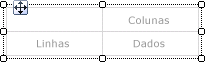 Matriz em branco com 1 linha e 1 grupo de colunas