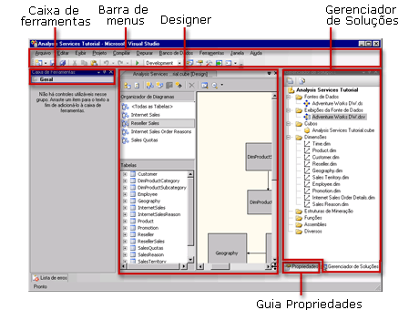Configuração padrão do BI Development Studio