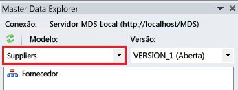 Excel - Janela Master Data Explorer