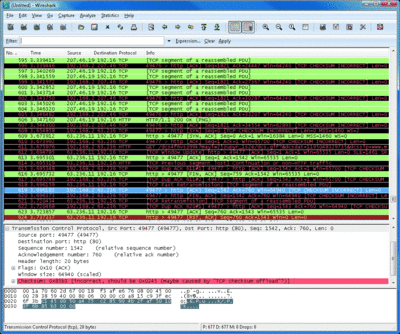 O Wireshark permite que você analise seu protocolo de rede completo 