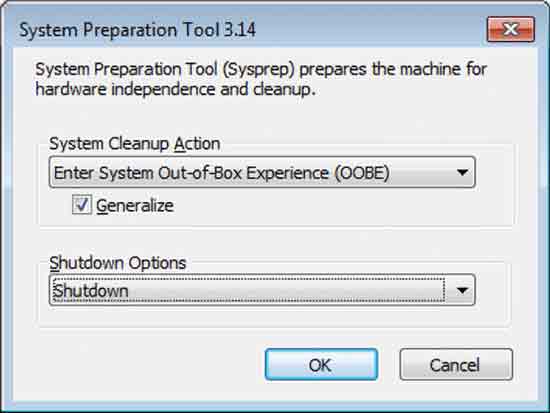 Figure 8 The System Preparation Tool