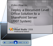 Video How to: Deploy VSTO Documents (SharePoint)