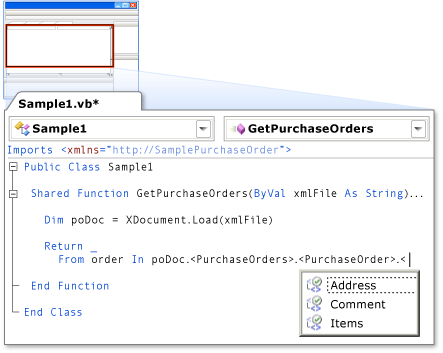 XML IntelliSense em Visual Basic