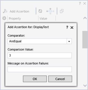 CUIT_dataDriven_BuilderAddAssertion2 Configure the assertion