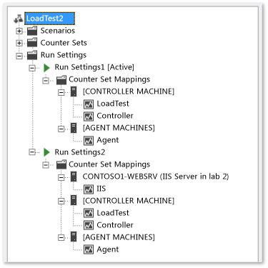 Load Test Run Settings