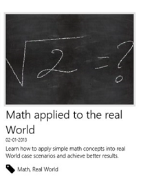 Matemática do mundo real no Educ8 Teacher