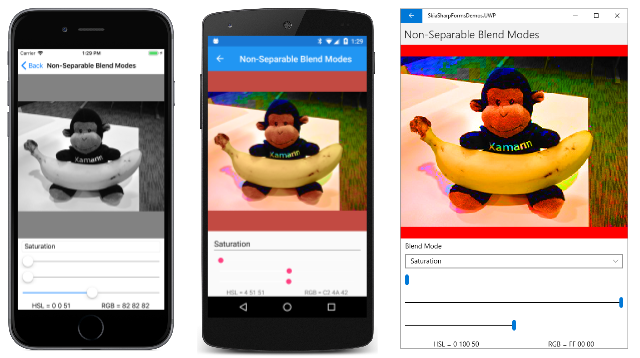 Modos de mistura não separáveis - Saturação Modos de mistura não separáveis - Saturação