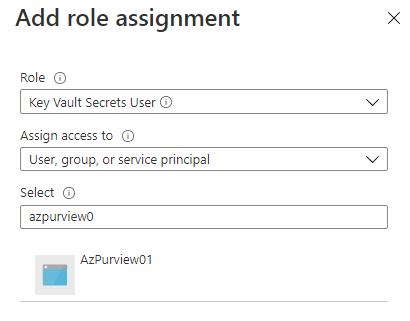 RBAC Key Vault do Azure