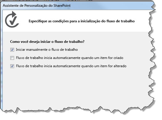 Set activation parameters for the workflow