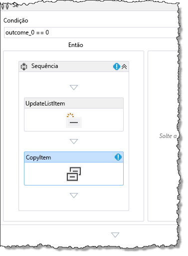 Adding a CopyItem activity to the workflow