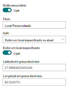 Defina a ação ao clicar como