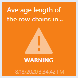 Captura de tela mostrando o estado aviso.
