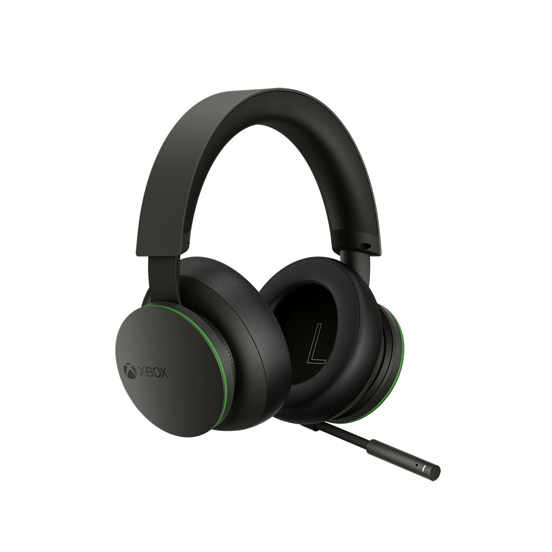 Uma imagem de um par de fones de ouvido da marca Xbox com um microfone boom.