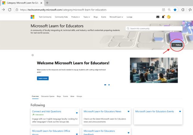 seguir a comunidade msle
