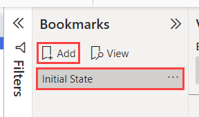 A captura de tela realça o indicador recém-adicionado chamado Initial State.