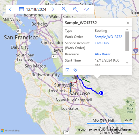 Captura de tela de localizar disponibilidade usada para iniciar o assistente de agenda.