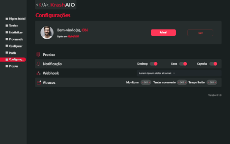 Captura de tela da interface gráfica do usuário de um aplicativo baseado na Web de exemplo.