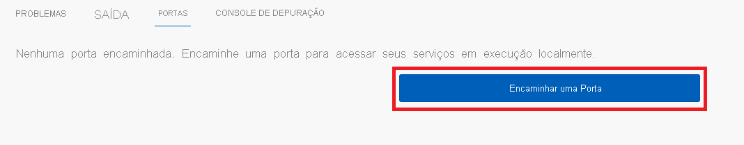 Captura de tela mostrando a ação Encaminhar uma Porta no modo de exibição Portas.