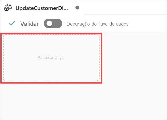 The Add Source button is highlighted on the data flow canvas.