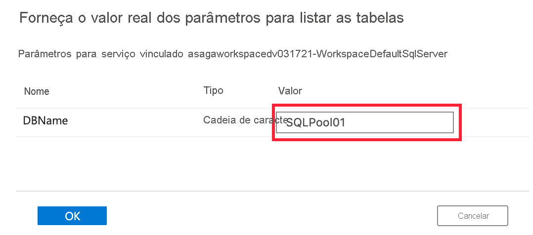 The SQLPool01 parameter is highlighted.