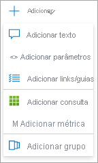 Captura de tela da adição de uma nova etapa na pasta de trabalho.