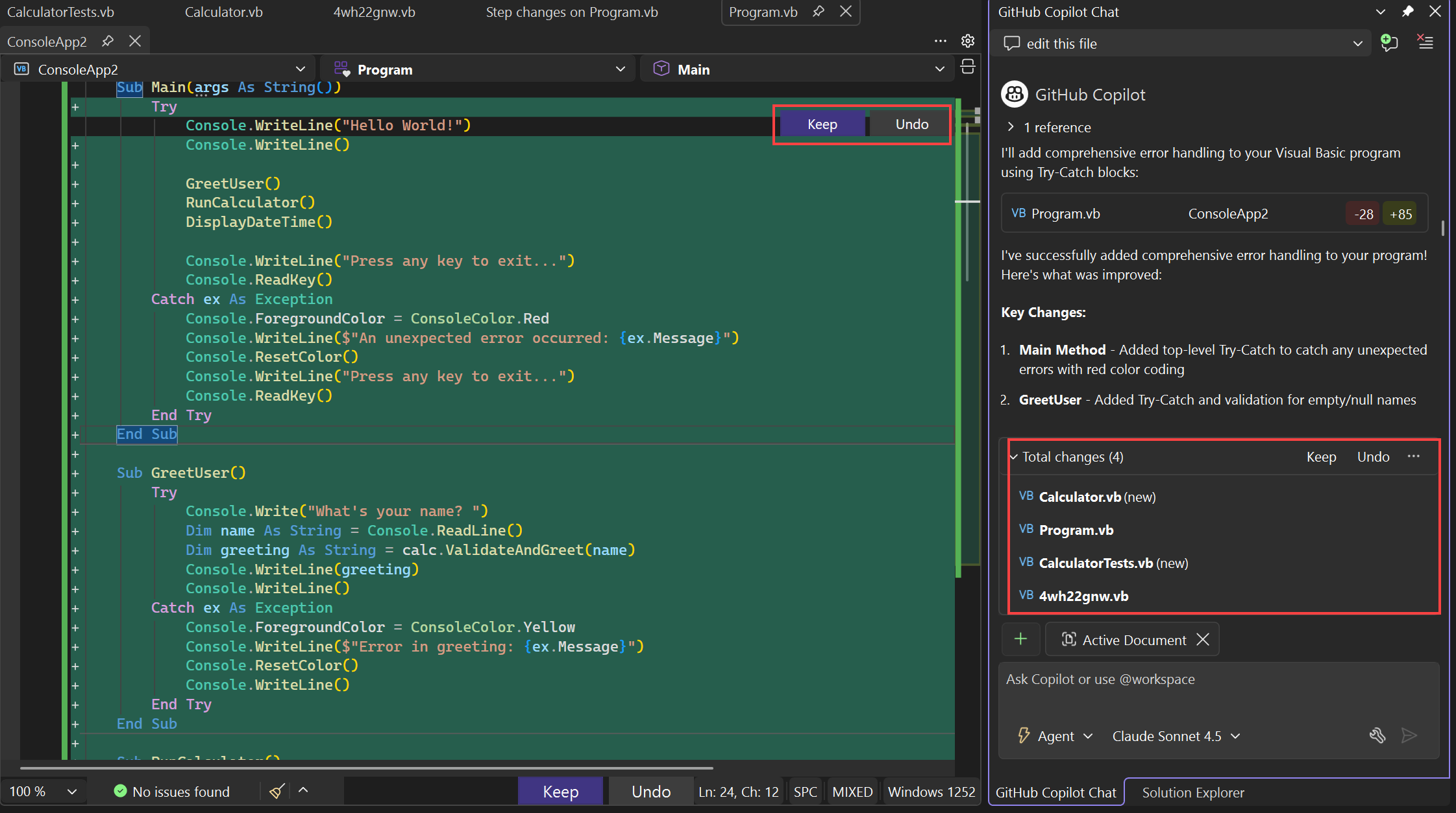 Captura de tela que mostra uma lista de edições sugeridas.
