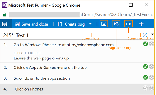 Web runner using Chrome browser