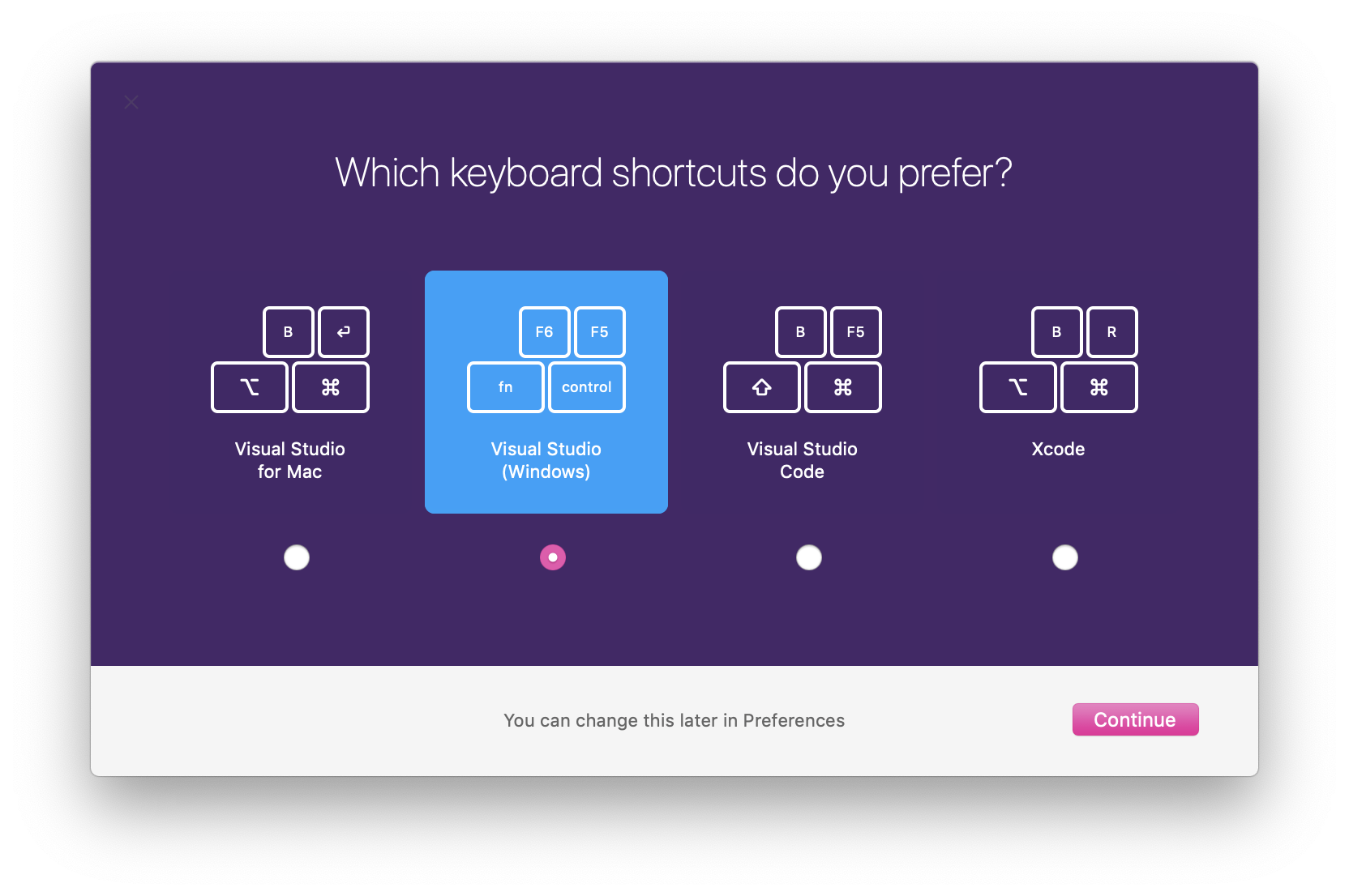 Welcome Screen Keyboard Shortcuts Graphic