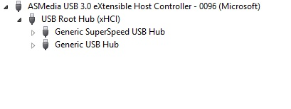 hub usb 3.0 no gerenciador de dispositivos