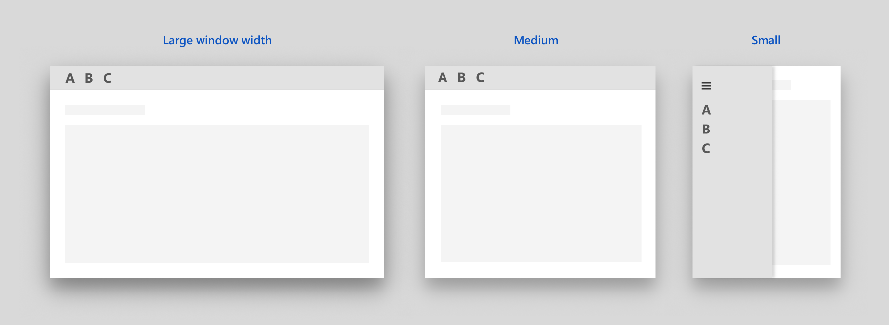 Example of top or left adaptive behavior 1