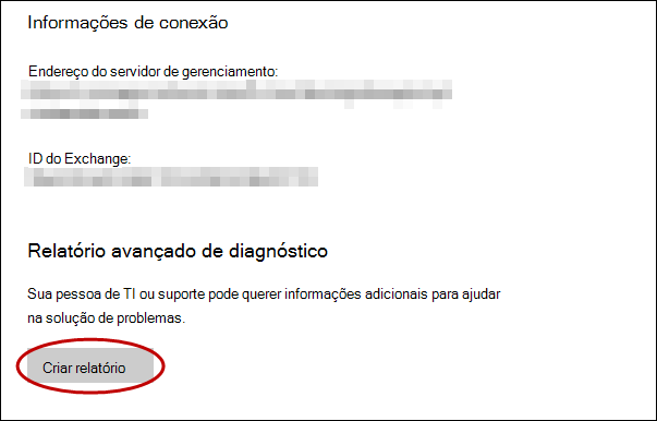 Aceda à página escolar ou profissional e, em seguida, crie um relatório.