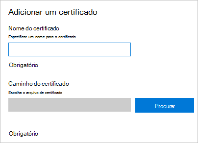 No Windows Configuration Designer, adicione um certificado.