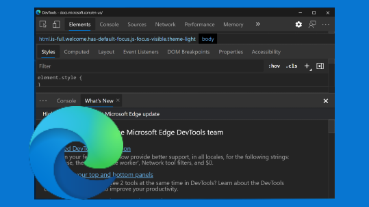 Ícone do DevTools do Microsoft Edge