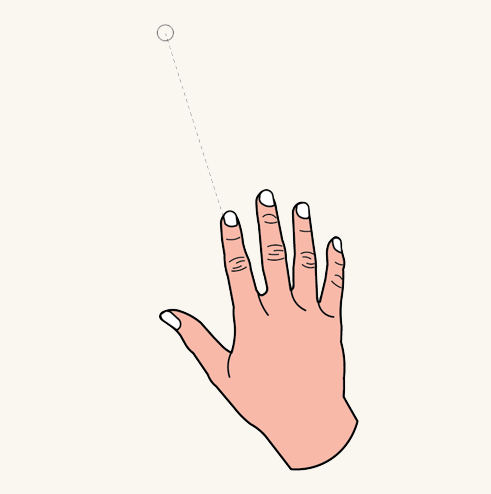 Mão do cursor ray