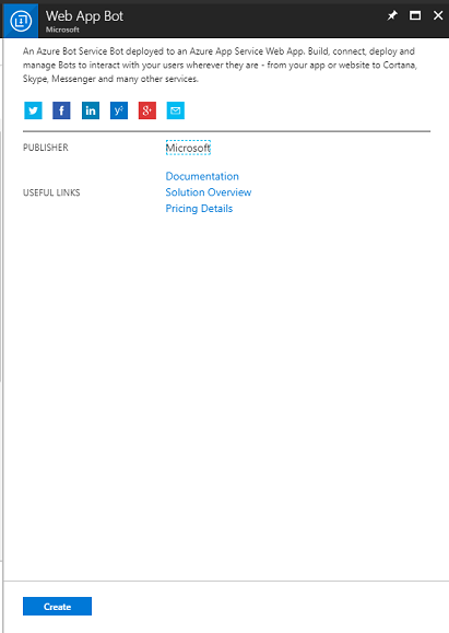 Captura de tela da página Bot do Aplicativo Web e do botão 