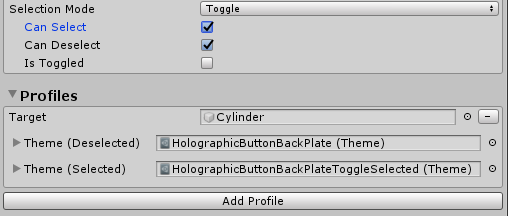 Profile Toggle Visual Themes Example