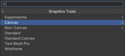 Shader dropdown in editor