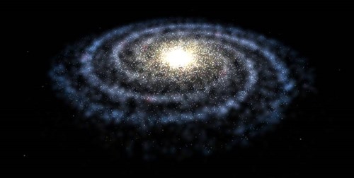 Nossa galáxia via láctea final em 3D.