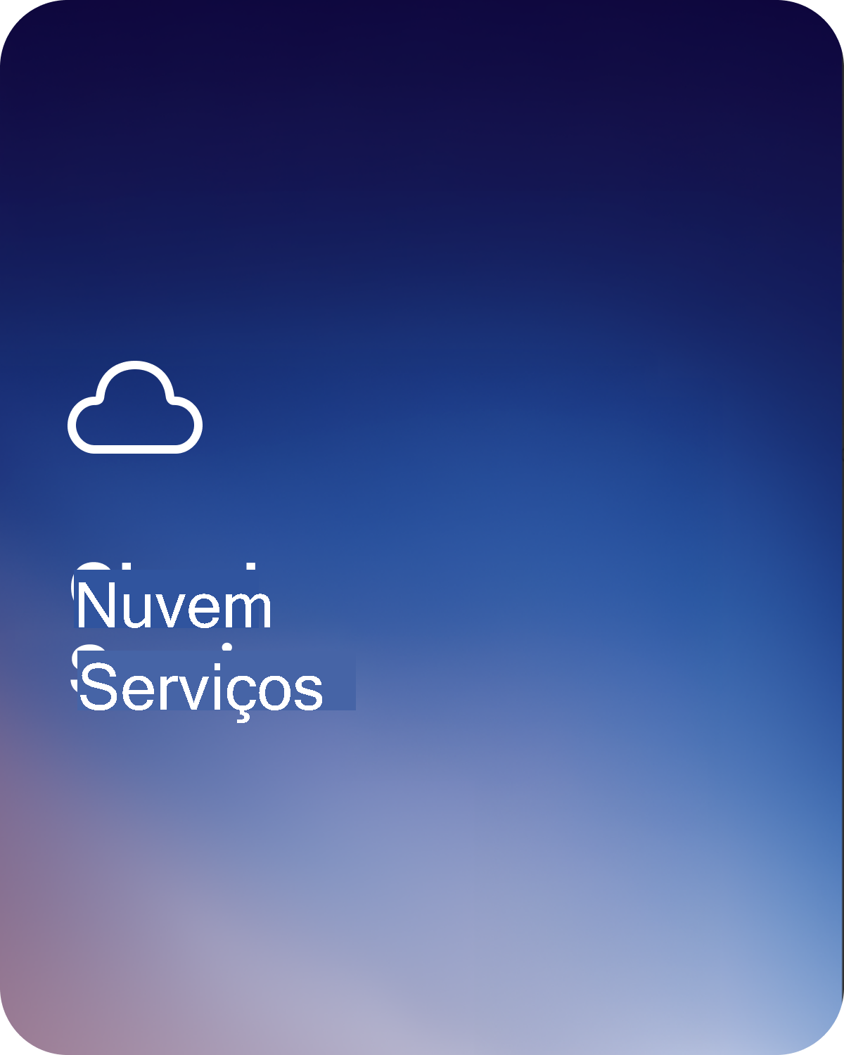Capa do capítulo dos serviços cloud.