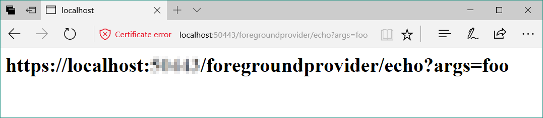 mensagem de resposta do portal do dispositivo